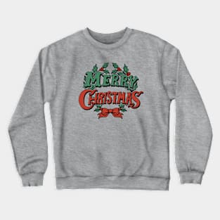 Hand Drawn Christmas Wreath Crewneck Sweatshirt